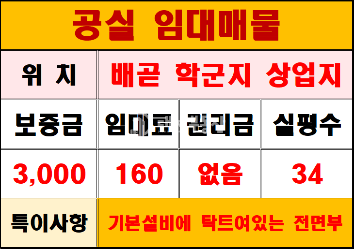경기 시흥시 배곧동 배곧동 학군지 상업지역 5층 노출도 좋은 자리 공실 임대매물 월세 매물번호 10812 사진 8