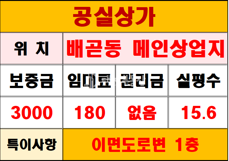 경기 시흥시 배곧동 전용 15, 건물 주차장 입구 1층 자리로 눈에 잘보이는 상가 월세 매물번호 10357 사진 8