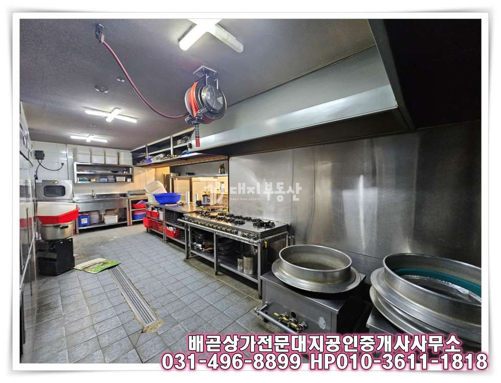 경기 시흥시 배곧동 전용 32, 음식점 시설 완비된 무권리 상가로 바로 앞 대형 공영주차장 월세 매물번호 10482 사진 7