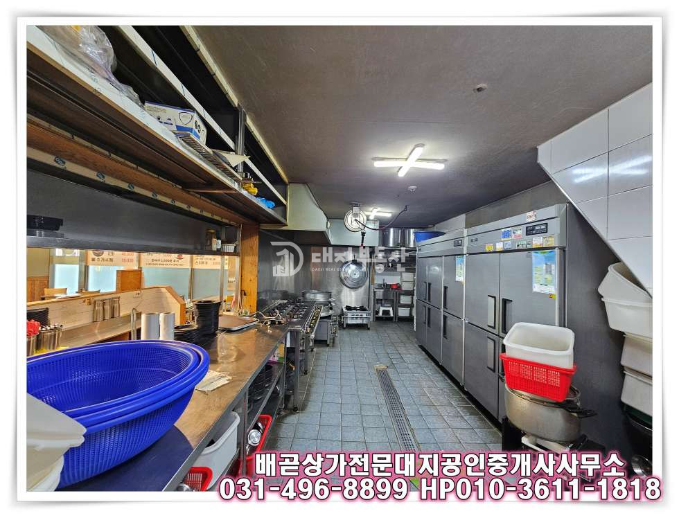 경기 시흥시 배곧동 전용 32, 음식점 시설 완비된 무권리 상가로 바로 앞 대형 공영주차장 월세 매물번호 10482 사진 13