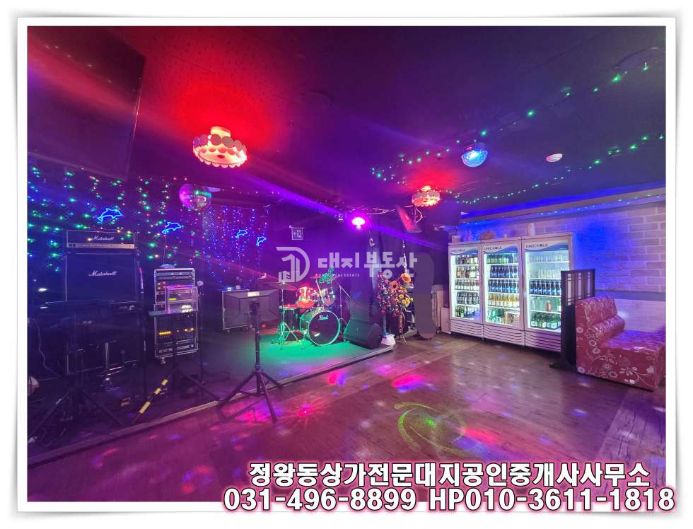 경기 시흥시 정왕동 중심상가 먹자로데오거리 도로변 단란허가받은 7080라이브매물 월세 매물번호 10248 사진 4