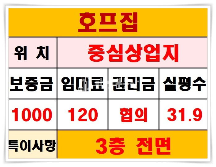경기 시흥시 정왕동 정왕동 중심상업지 호프집 상가 임대 매물 월세 매물번호 10511 사진 13