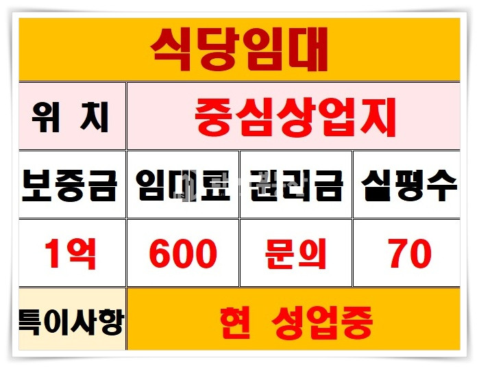 경기 시흥시 정왕동 정왕동 중심상업지 현 성업중인 식당임대 월세 매물번호 10142 사진 17