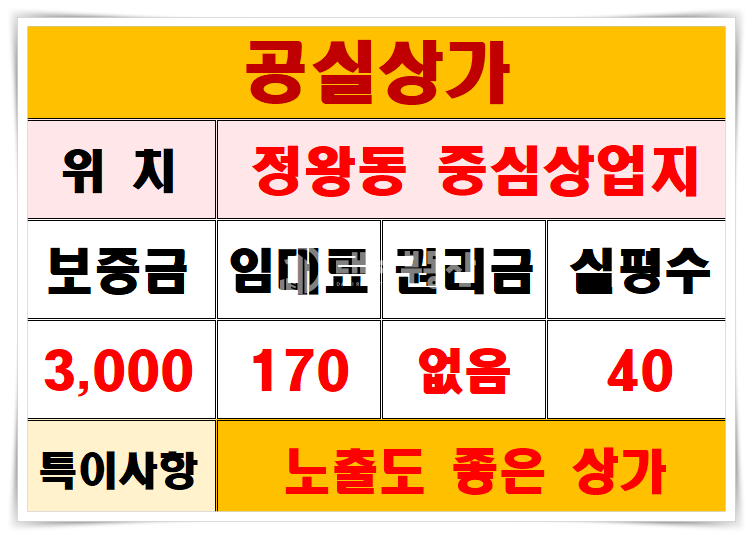 경기 시흥시 정왕동 정왕동 중심상업지 2층공실 임대매물 월세 매물번호 10863 사진 9